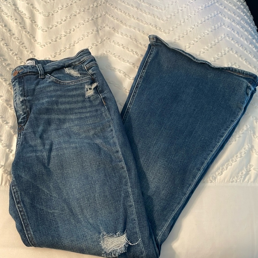 Flying Monkey medium wash flare leg jeans